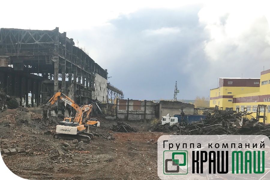 За два месяца ГК «КрашМаш» выполнила более половины от общего объема демонтажных работ в рамках проекта по модернизации завода «Горнозаводскцемент» в Пермском крае
