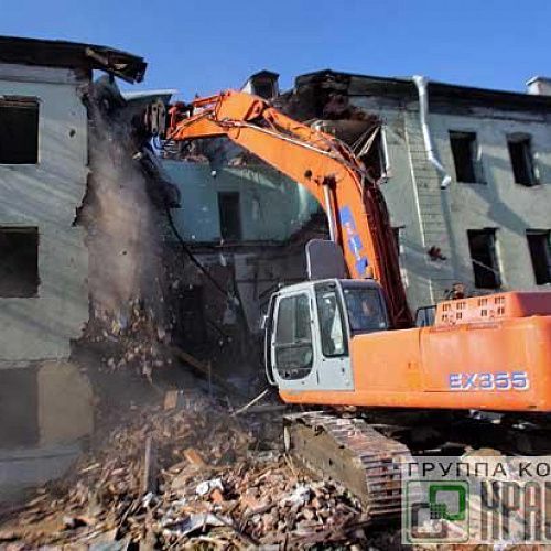 Снос и демонтаж здание заводоуправления на территории церкви Благовещения на Васильевском острове в г. Санкт-Петербург