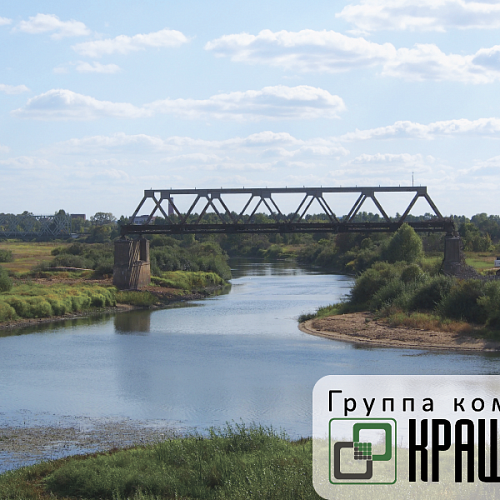Снос и демонтаж 173-метровый мост через реку Вопь в Смоленская область